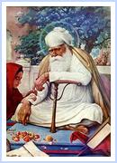 The Great Guru Amardas Ji. Here, "Deep in contemplation" - a mood captured by the great Sobha Singh - the artist of the millenium. 