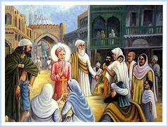 When Guru Harkishan Sahib came to Delhi, the city was then in the grip of an epidemic. Guru Ji went all over the city even in narrow lanes and bylanes. He gave succour to all in anguish without any discrimination whatsoever. His very presence and the Divine Look would rid the patients of their sufferings.